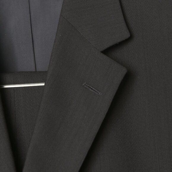 Hugo Boss Einstein Sigma Suit 100% Virgin Wool Crepe Black Classic Blazer Pants - Picture 10 of 16